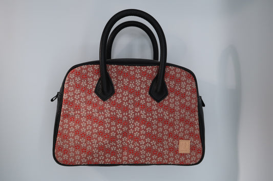小桜文様ボストンバック